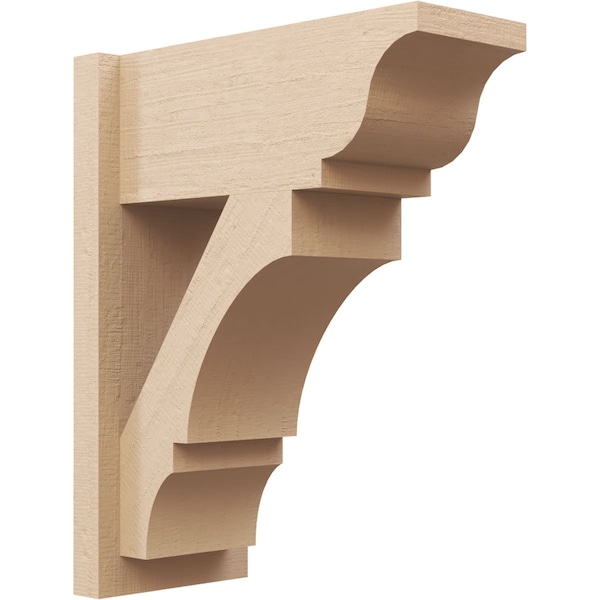 Ekena Millwork 7 1/2-in W x 16-in D x 20-in H Balboa Trad Rough Cedar Woodgrain TimberThane Outlooker, Primed Tan OUTUR075X16X20BOA04RCPR - main
